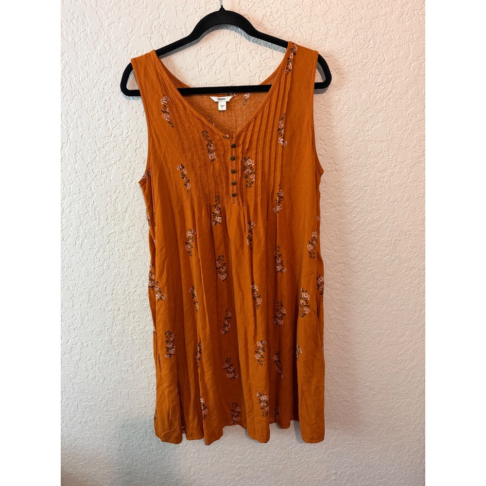 Sonoma Goods For Life Floral Dress Size L Boho Cottagecore Fall